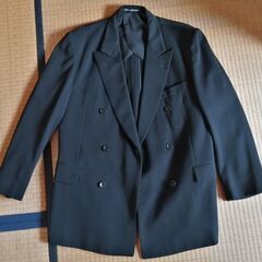 スーツ　黒　礼服・喪服にも　MかL