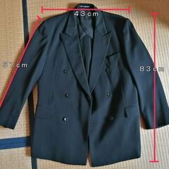 スーツ　黒　礼服・喪服にも　MかLの画像