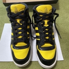 【値下げ】adidas アディダス　スニーカー　黄色　26センチ