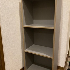 急募！グレーの3段カラーボックス