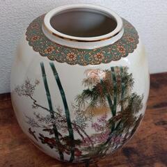 九谷焼 花瓶　陶寿　竹　梅　きれいです。の画像