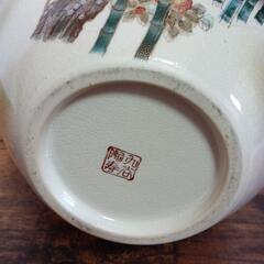 九谷焼 花瓶　陶寿　竹　梅　きれいです。の画像