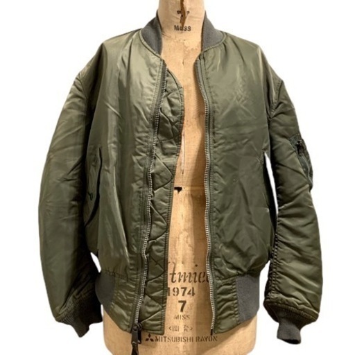 ALPHA MA-1 民間 IDEALジップ フライト ジャケット 90's