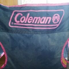 Colemanの紺ピンクおりたたみチェア