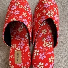 スリッパ　新品　花柄