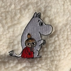 MOOMIN  刺繍ワッペン付きのボアポシェットの画像