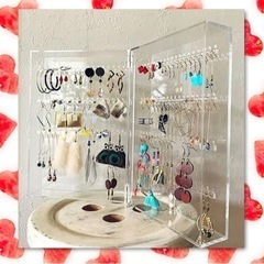 至急❣️ 超美品💕　無印良品　アクリル　ネックレス•ピアス　ケー...