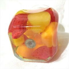 瓶入り フルーツ アロマ キャンドル 甘い香り イチゴ ろうそくの画像