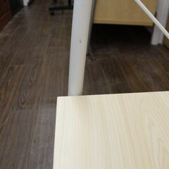 札幌 引き取り ☆ ハイタイプテレビ台 ホワイト×ナチュラル  テレビ対応サイズ～40型 WORCE〔ウォルス〕 壁面 フレーム 収納 テレビボード の画像