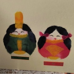 ちぎり絵　月ごよみ　　　秘密基地ツキヒノ