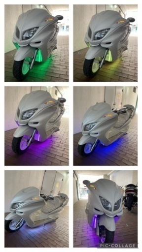 【YAMAHAマジェスティーc】SG03J オールホワイトカスタム　ローダウン