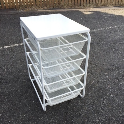 ★綺麗です！バスケット付き！★IKEA イケア アルゴート フレーム/メッシュバスケット4個