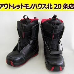 ☆ SALOMON スノーボードブーツ 24.0cm PEARL ボア サロモン ブラック×レッド 黒 スノボブーツ 札幌 東区 北20条店