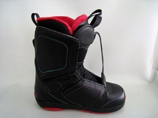 ☆ SALOMON スノーボードブーツ 24.0cm PEARL ボア サロモン ブラック×レッド 黒 スノボブーツ 札幌 東区 北20条店
