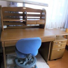 学習机　勉強机　事務用などに　作業台　木製机　