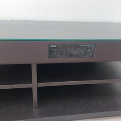 2/4朝〜14時　2019年購入　YAMAHA サウンドスピーカー付きテレビ台の画像