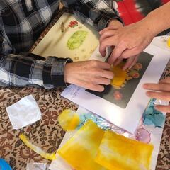 ちぎり絵　月ごよみ　　　秘密基地ツキヒノ - ワークショップ