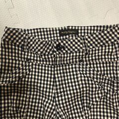 パンツ　カジュアル　チェック柄　レディースの画像