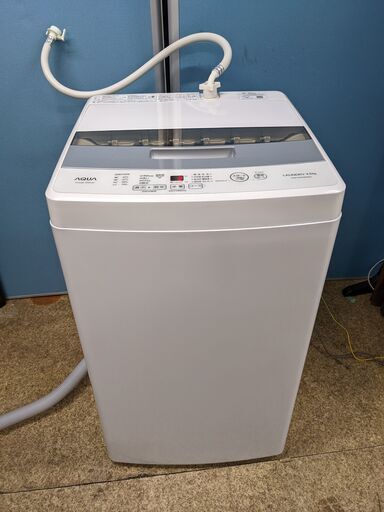 (売約済み)AQUA 【 2020年製】 ステンレス槽洗濯機◆4.5kgAQW-S45HBK
