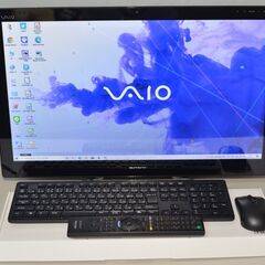 中古 一体型パソコン 最新Windows10+office SONY SVL241B17N 高性能i7-3740QM/大容量爆速SSD2TB/メモリ8GB/ブルーレイ/24インチ/テレビ機能