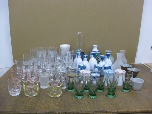 酒器 大量 75個セット 徳利 猪口 カラフェ 業務用 店舗 飲食店 旅館 居酒屋 102