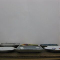 和食器 平皿 13枚セット 大皿 盛り皿 丸皿 四角皿 業務用 店舗 飲食店 旅館 居酒屋の画像