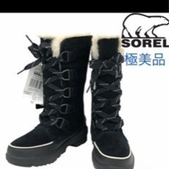 【✨極美品✨未使用✨】ソレル スノーブーツ ティボリ4トール ブラック