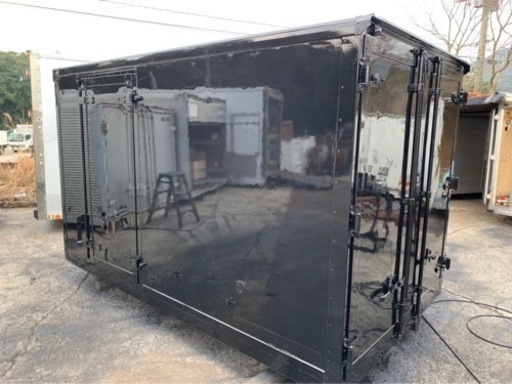 No.573 保冷バン 2ｔ 車 アルミ 箱 バイク 倉庫 トラック コンテナ 米 保管庫 物置 DIY