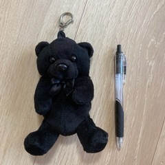 くまのぬいぐるみキーホルダーの画像