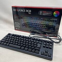 【苫小牧バナナ】美品 東プレ ゲーミングキーボード REALFORCE RGB TKL R2TLA-JP4G-BK 日本語配列 動作OK♪