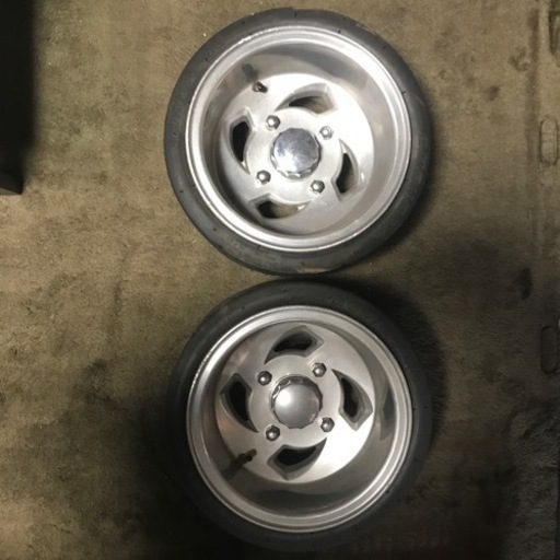 ジャイロ社外　アルミホイール　スペーサー付　205/30-10