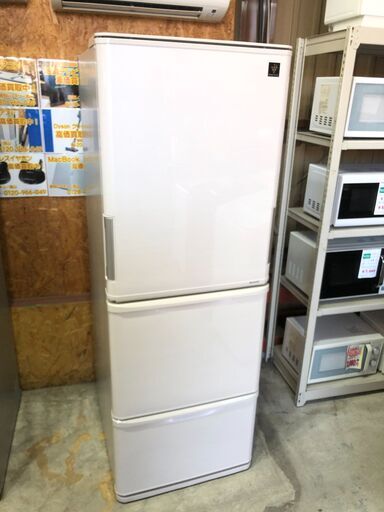 【動作保証あり】SHARP シャープ 2016年 SJ-PW35C 350L 3ドア 冷凍冷蔵庫 プラズマクラスター【管理KRR362】