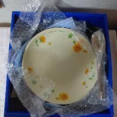 【新品】カレー皿・スプーンセット【バスケットつき】