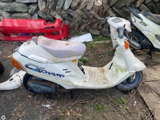 ヤマハ　チャンプCX 白　部品取り　レストアベース　3FC