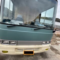マイクロバス　日野　キャンピングカーベース　　低走行距離　◆走行...