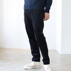 新品B114-1 メンズコーデュロイパンツスリムシルエットカジュアルノータックパンツの画像