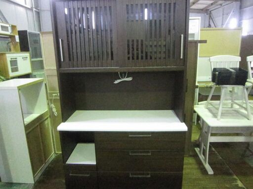 システムキッチンボード　ダークブラウン