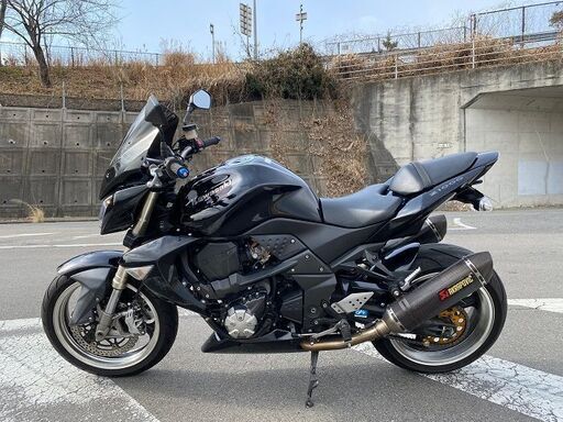 車検 R4/9/29迄 kawasaki カワサキ Z1000 B型 黒 アクラポビッチマフラー フェンダーレス タイヤバリ溝
