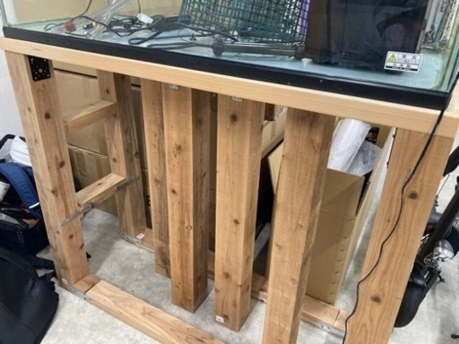 120×45センチ水槽、水槽台、ポンプKOTOBUKI