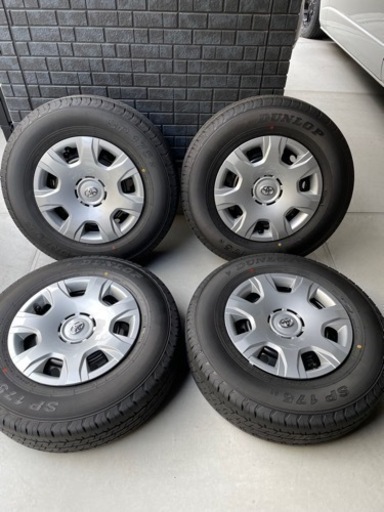 ハイエース200系新車外し　純正タイヤ+ホイール4本セット