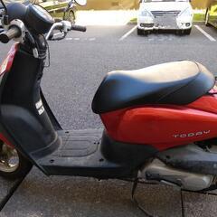 ホンダ　トゥデイ　オレンジ色　傷あり