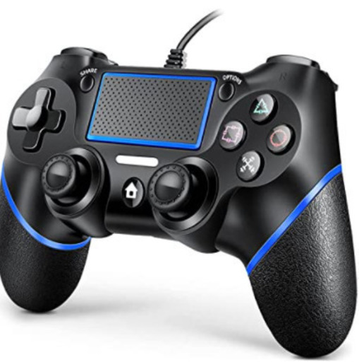A337 PS4用 コントローラー 有線 【アップグレード版】 ゲームパッド USB接続 遅延なし 二重振動 人間工学 重力感応