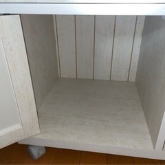 【お取引中】キャスター付きキッチンワゴンの画像