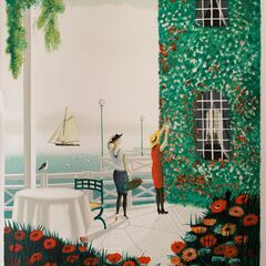 絵画　フランス画家２枚の画像