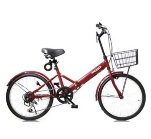 折りたたみ自転車 新品 カゴ ライト 鍵付き シマノ製6段ギア