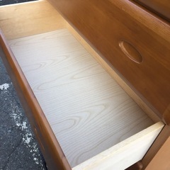 ★キズ有りで特価です！★ウッド  6段チェスト の画像