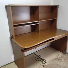 最終価格！書棚付大型机(お値下け！)