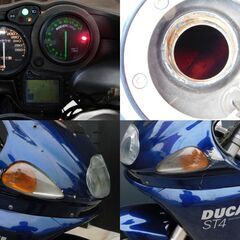 愛媛発★ DUCATI ST4 青色ブルー エンジン一発始動♪アイドリング＆シフト良好 走行距離42,875km =始動動画有= レストアベース 現状販売の画像