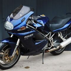 愛媛発★ DUCATI ST4 青色ブルー エンジン一発始動♪アイドリング＆シフト良好 走行距離42,875km =始動動画有= レストアベース 現状販売の画像