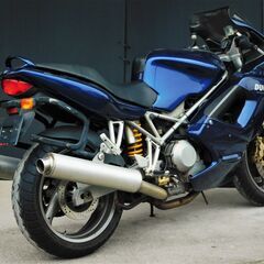 愛媛発★ DUCATI ST4 青色ブルー エンジン一発始動♪アイドリング＆シフト良好 走行距離42,875km =始動動画有= レストアベース 現状販売の画像
